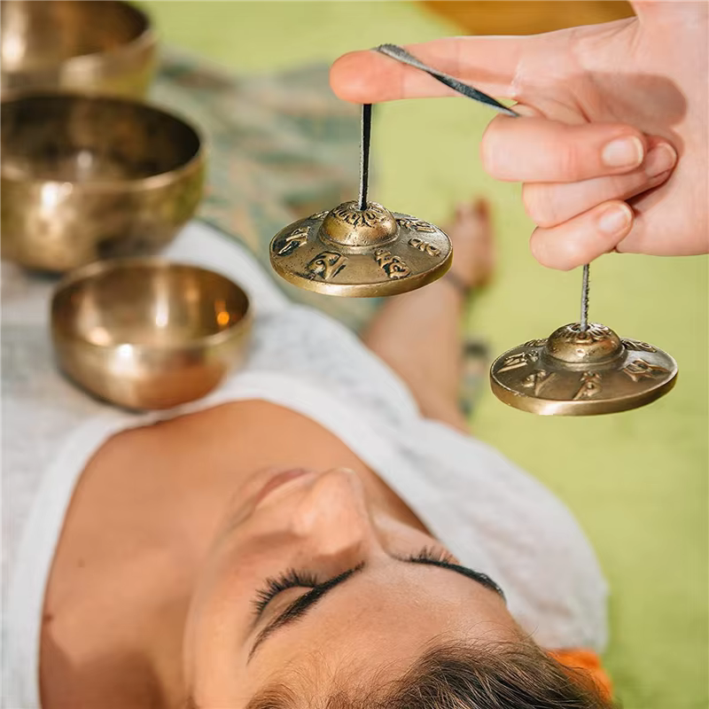 Cloches de méditation tibétaines Tingsha