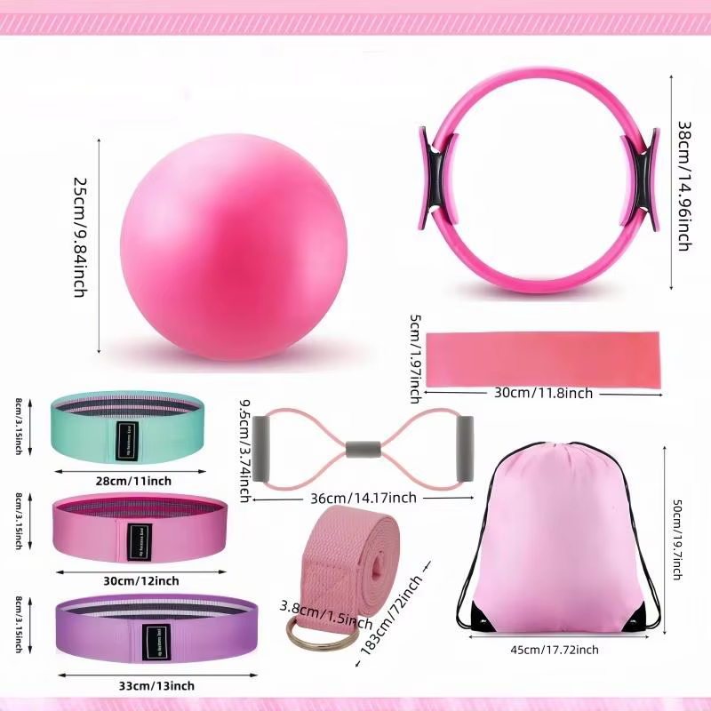 Kit de yoga à boucles Pilates 10 pièces