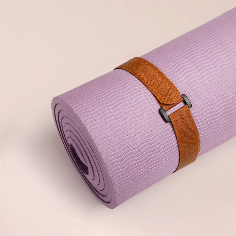 Sangle de tapis de yoga réglable et solide avec attache ; Cordon de rangement d'accessoires d'exercice extensible et antidérapant