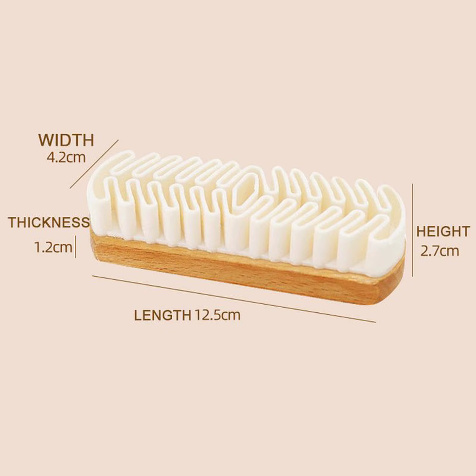 Brosse de nettoyage intérieur de voiture, brosse de soins de beauté, outil de nettoyage de tapisserie de voiture, bois, daim, peau de cerf, tissus en peluche