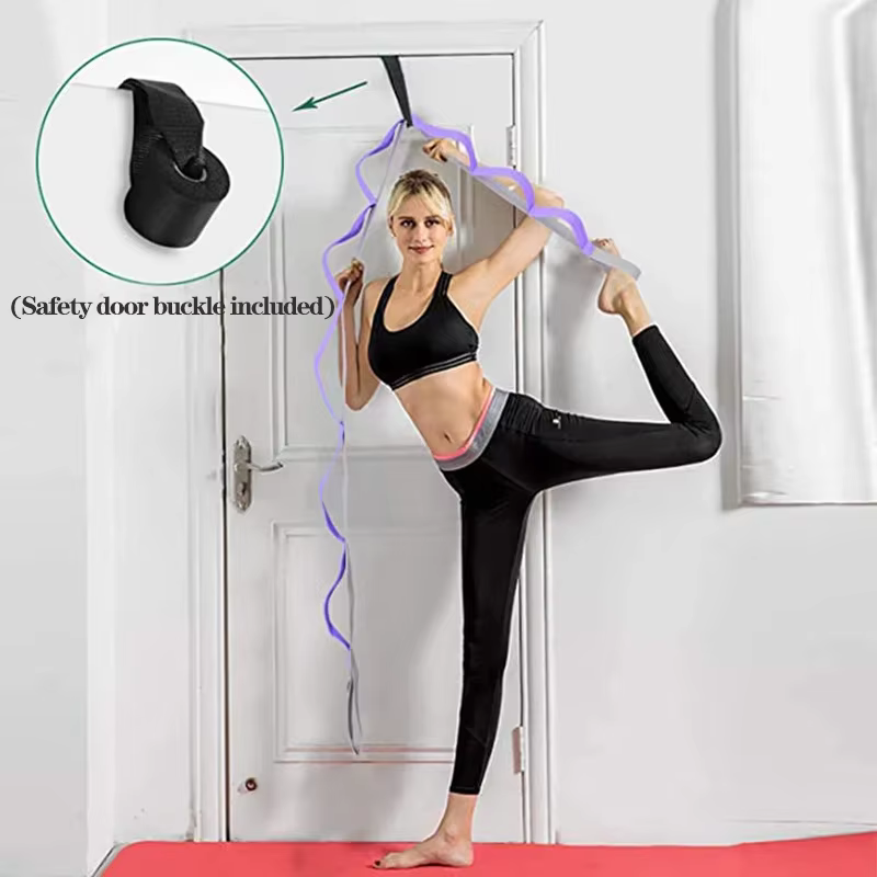 Sangle d'étirement de yoga avec boucles