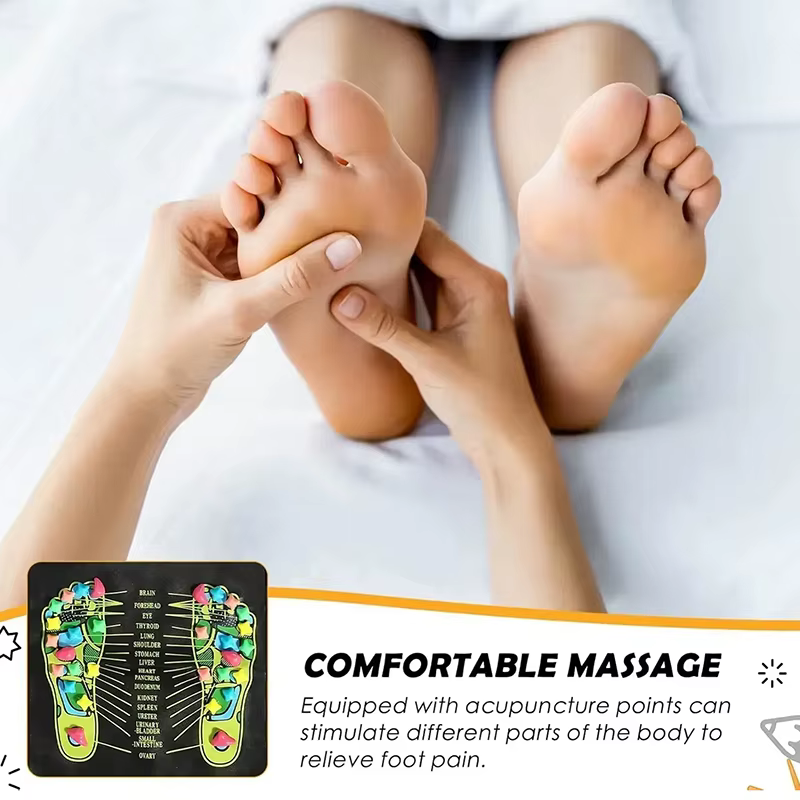 Tapis de Massage des pieds réflexologie marche pierre route