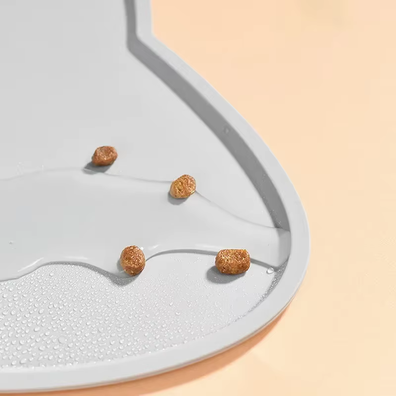 Tapis en Silicone Anti-sale, facile à nettoyer, pour chats et chiens, résistant à l'eau et aux fuites, antidérapant, produit pour animaux de compagnie