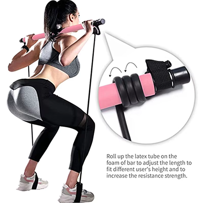 Combinaison de barre de Pilates multifonctionnelle