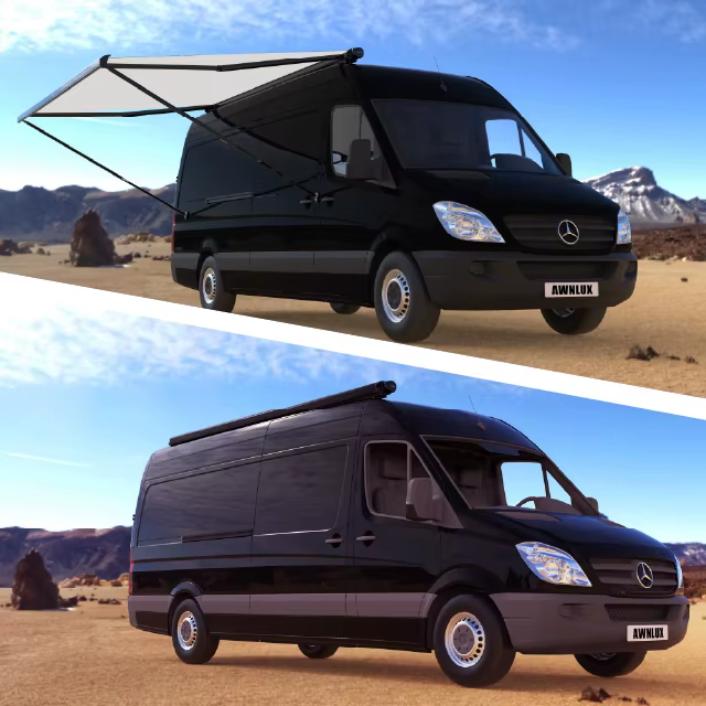 Accessoires d'auvent pour camping-car Awnlux, tissu imperméable, auvent électrique de type toit pour caravane, protection solaire pour camping-car