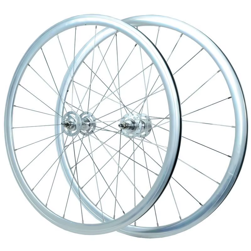 Jeu de roues 700C à pignon fixe en alliage d'aluminium, moyeu arrière flip-flop, moyeu à grande jante de 71 mm, roue à vitesse unique, frein V/C