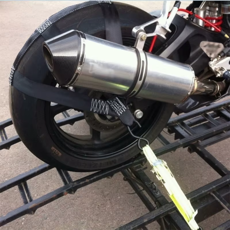 Sangle de fixation pour véhicule électrique et moto, sangle de fixation pour pneu, sangle pour roue arrière, sangle pour pneu de moto, pliable pour un rangement facile