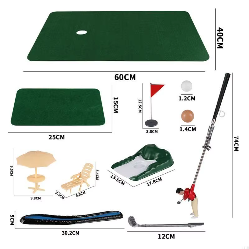 Minitype parcours Golf intérieur, cadeau pour enfants, jeu Golf amusant, ensemble d'accessoires Golf