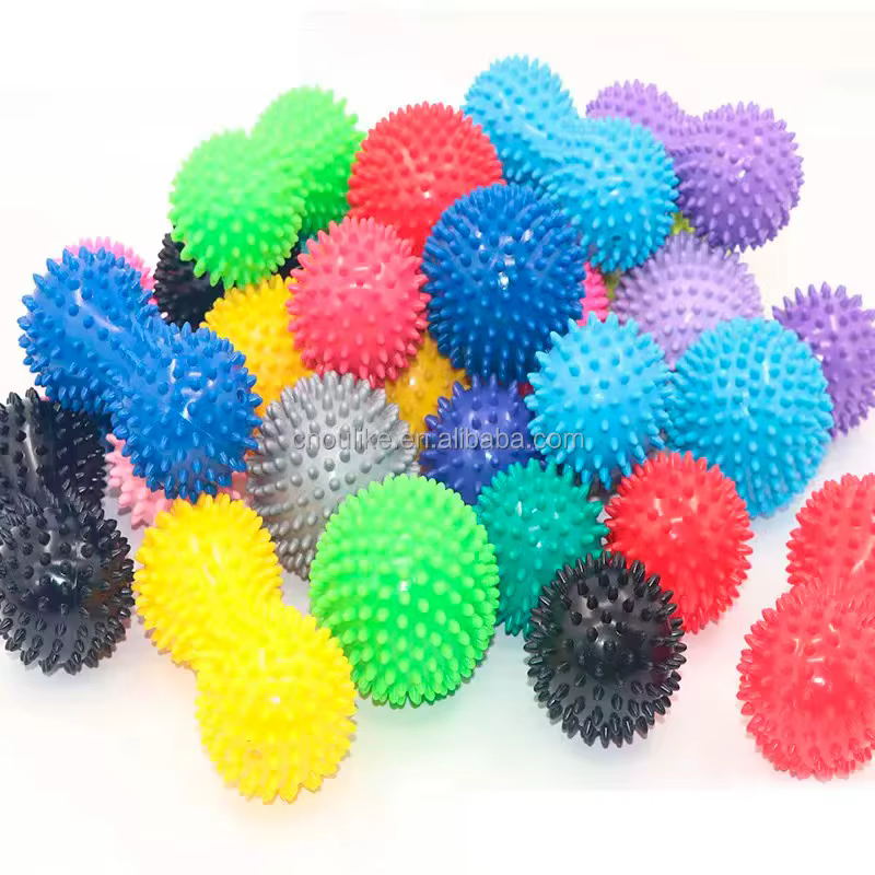 Boule de Massage aux cacahuètes colorée en PVC