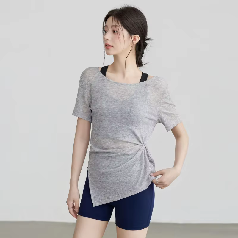 Vêtements de yoga, t-shirt à manches courtes pour l'été