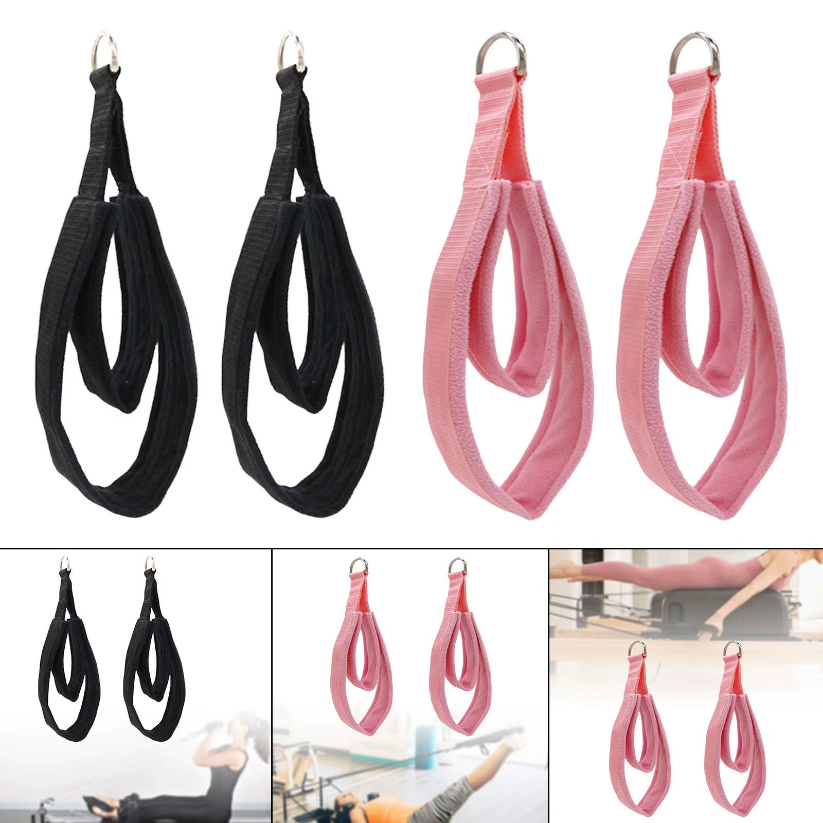 2 sangles Pilates, anneaux