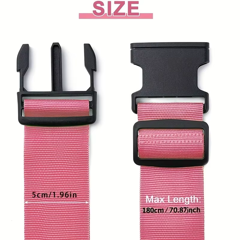 Ensemble de 4 sangles de bagages, sangle de fixation pour bagages, sangle de bagages, utilisées pour sceller et identifier facilement les sacs de voyage, accessoires de voyage