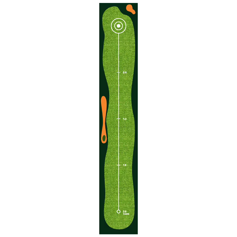 Tapis de putting de golf VIKAMA - Tapis d'entraînement de golf vert, tapis de frappe, tapis de jeu antidérapant et résistant à l'usure