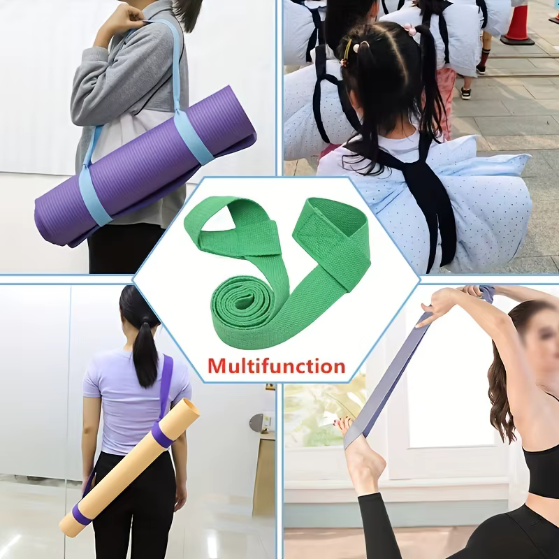 Sangles de Yoga sangles de tapis d'exercice corde sangles de Yoga élastiques bidirectionnelles sangle de tapis de Yoga en coton
