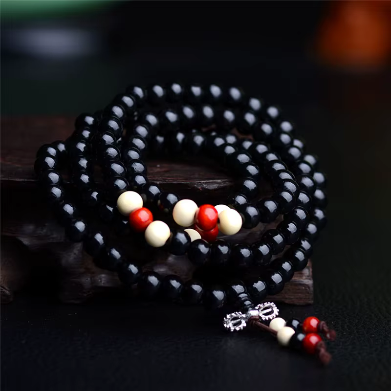 Bracelets de prière Mala bouddhistes pour hommes et femmes