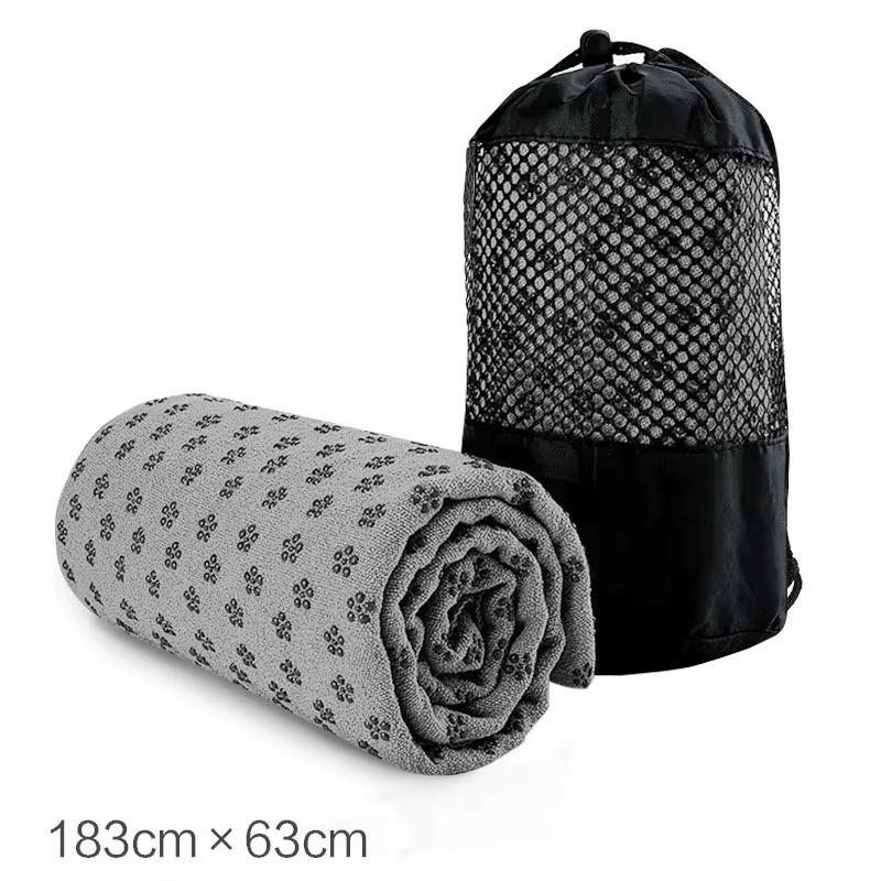 183*63 cm Portable anti-dérapant absorbant la sueur tapis de Yoga serviette