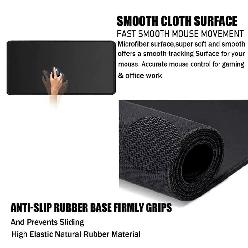 Grand tapis de souris pour ordinateur, accessoires de jeu, tapis de clavier pour gamer, tapis de souris pour ordinateur portable P-Pokemon, base antidérapante en caoutchouc XXL