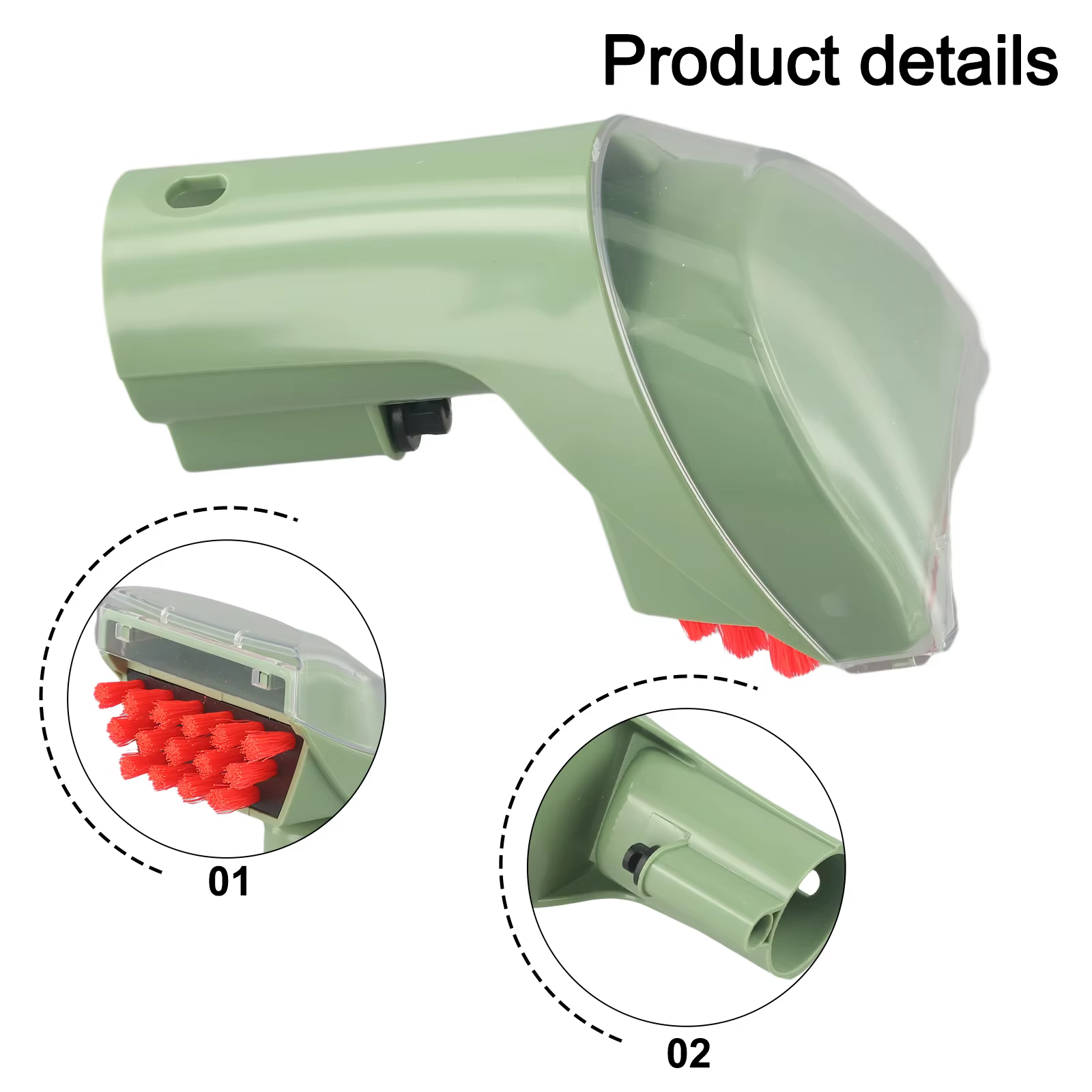 Outil de rembourrage de 3 pouces pour Bissell série 1425, brosse à poignée en plastique pour escaliers et meubles, nettoyeurs de tapis verticaux et portables