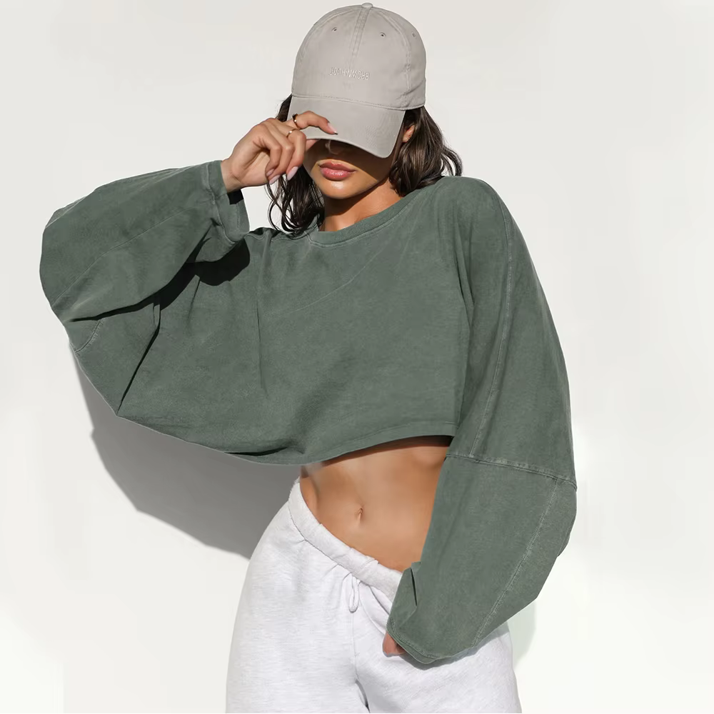 Femmes sport haut court T-Shirts vêtements