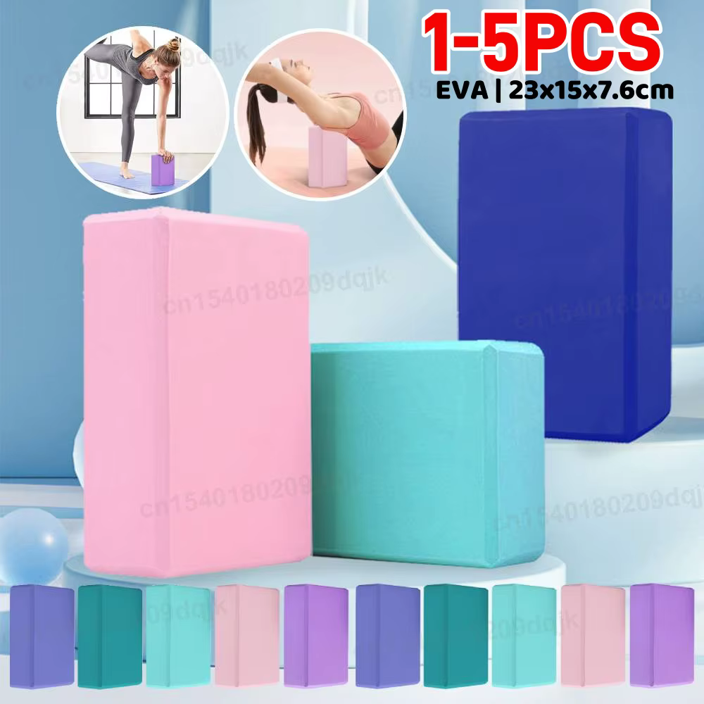 1-5X briques de Yoga blocs de gymnastique mousse brique entraînement exercice Fitness outil