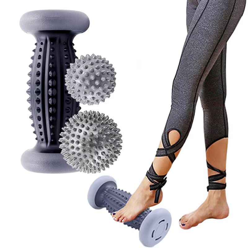 Boule de Massage rouleau de pied boules de crosse pointues soulager la main épaule jambe fasciite plantaire talon pieds