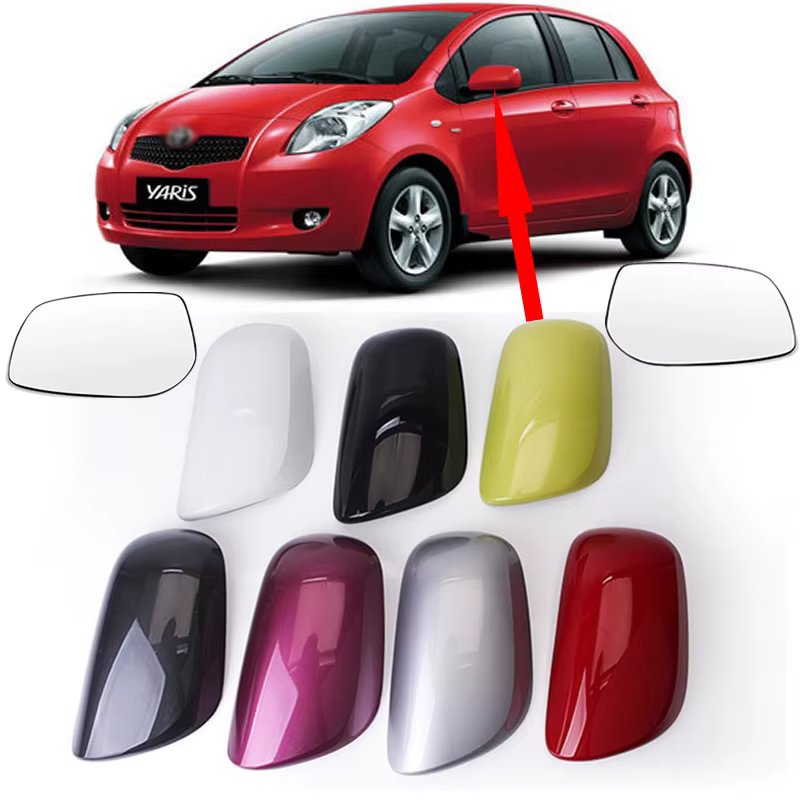 Accessoires de voiture pour Toyota Yaris 2006 – 2011, couvercle de rétroviseur, coque de rétroviseur inversé, boîtier de rétroviseur
