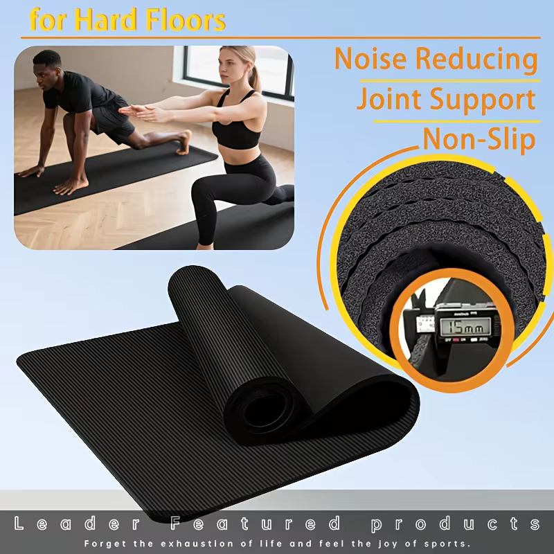 Tapis de yoga extra long antidérapant de 1
