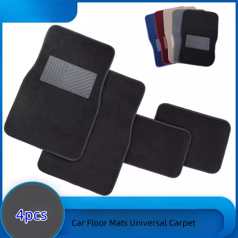 Tapis de sol de voiture tapis universel 4 pièces ensemble complet tapis de sol de voiture pour coussinets de pied Auto couverture de tapis Automobile style de voiture universel