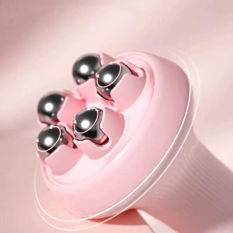 Balle de massage manuelle pour tissus profonds avec rouleaux pour soulager les douleurs au cou