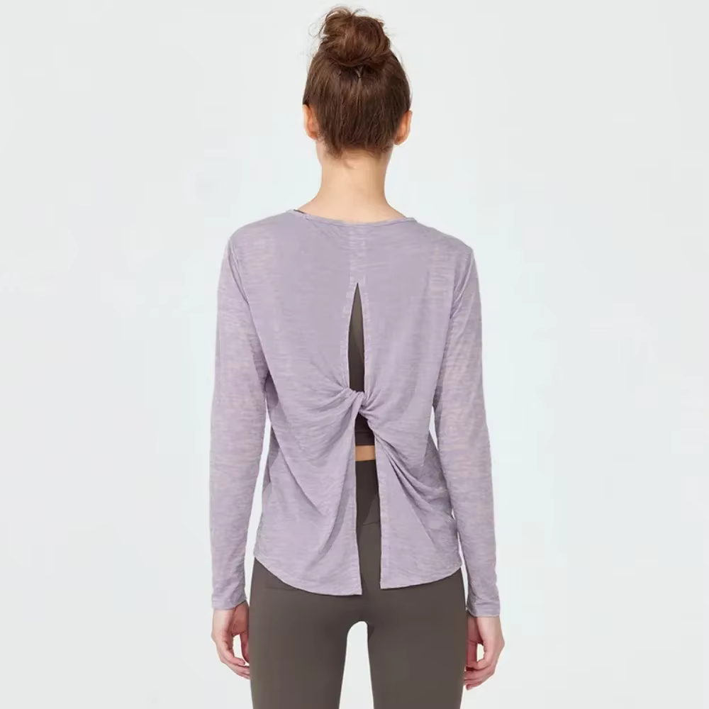 Vêtements de yoga à manches longues