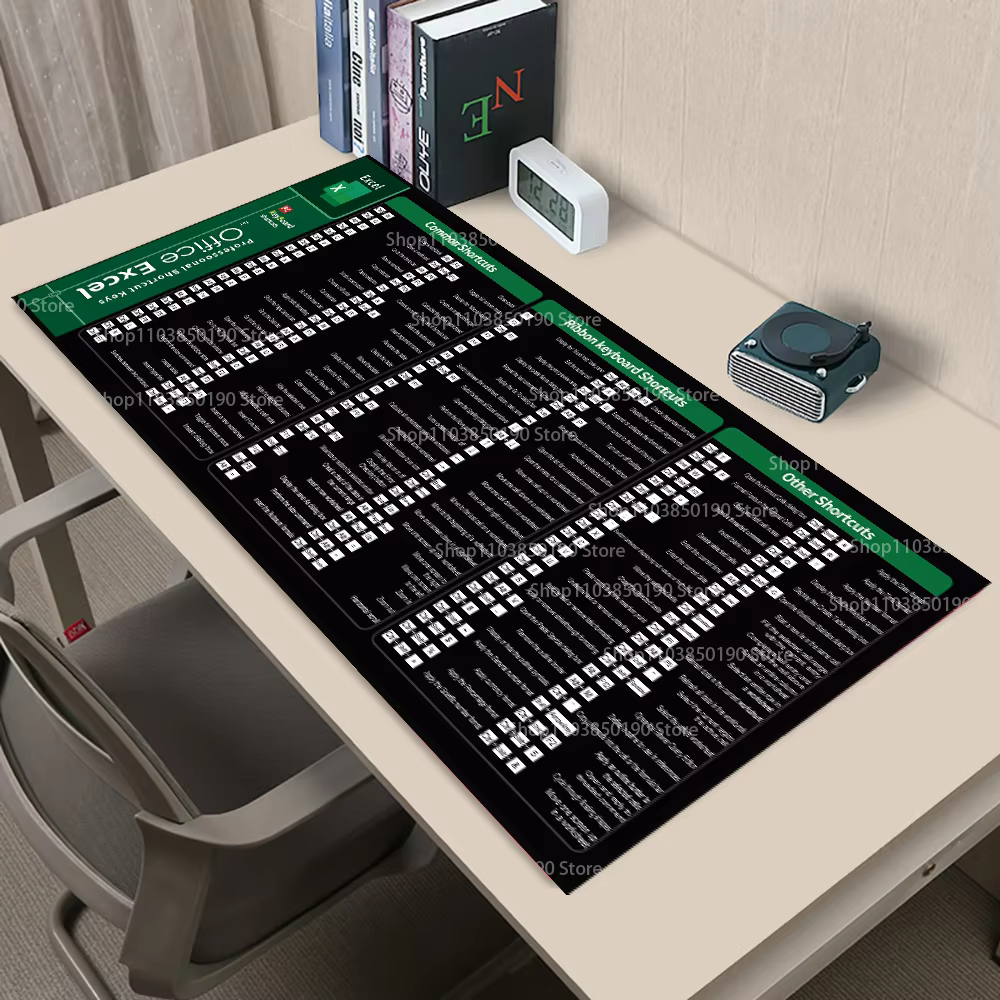 Tapis de souris arc-en-ciel ShortSulLarge pour bureau, grand clavier, bord cousu, antidérapant, média