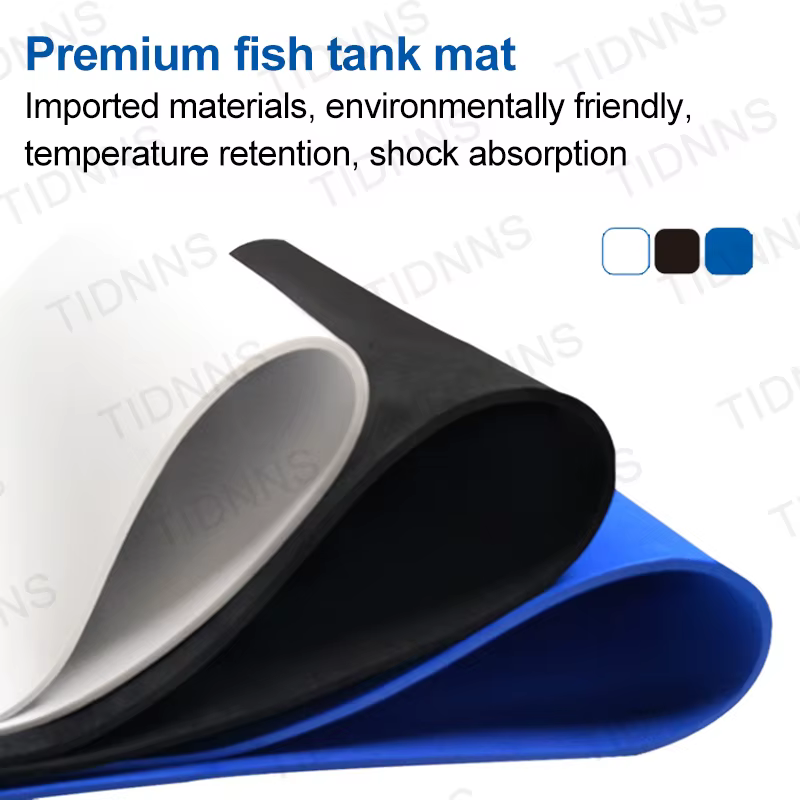 Tapis antidérapant pour Aquarium, absorbant les chocs, silencieux, épais, noir, pour aquarium de tortues, aménagement paysager, isolation environnementale