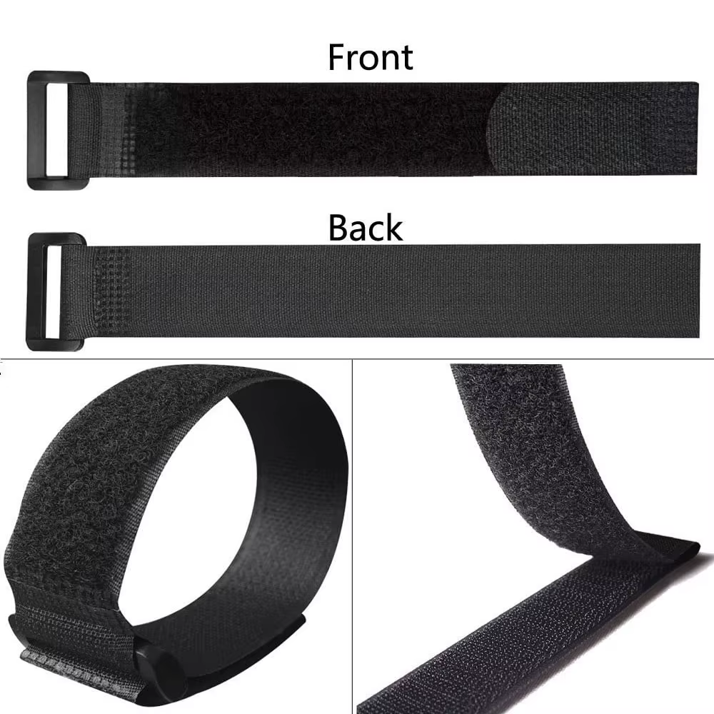 Sangles de fixation auto-adhésives en nylon pour roues de vélo, 2.5x30cm, réutilisables, durables, multi-usages, 5 pièces