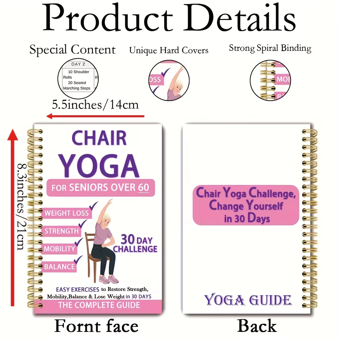 Guide de yoga en position assise sur chaise pour seniors de plus de 60 ans