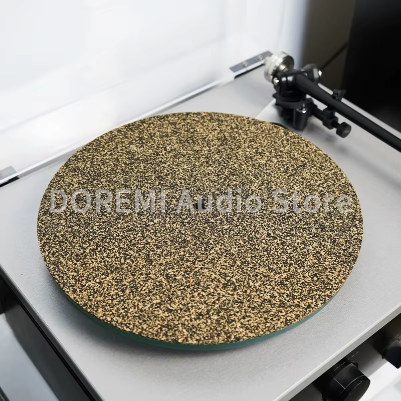 Tapis de plateau tournant pour disque vinyle LP 12 pouces, antidérapant, antistatique, réduction des vibrations, pour lecteurs Audio, accessoires de phonographe