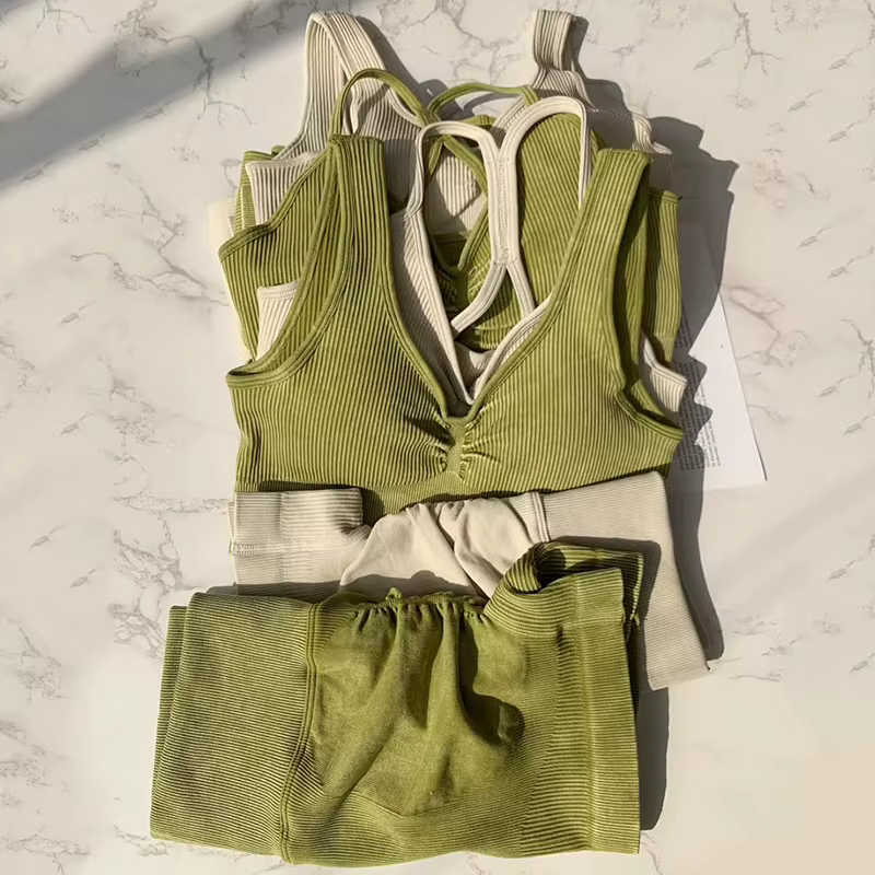 SVEIC Ensemble de yoga sans couture pour femmes