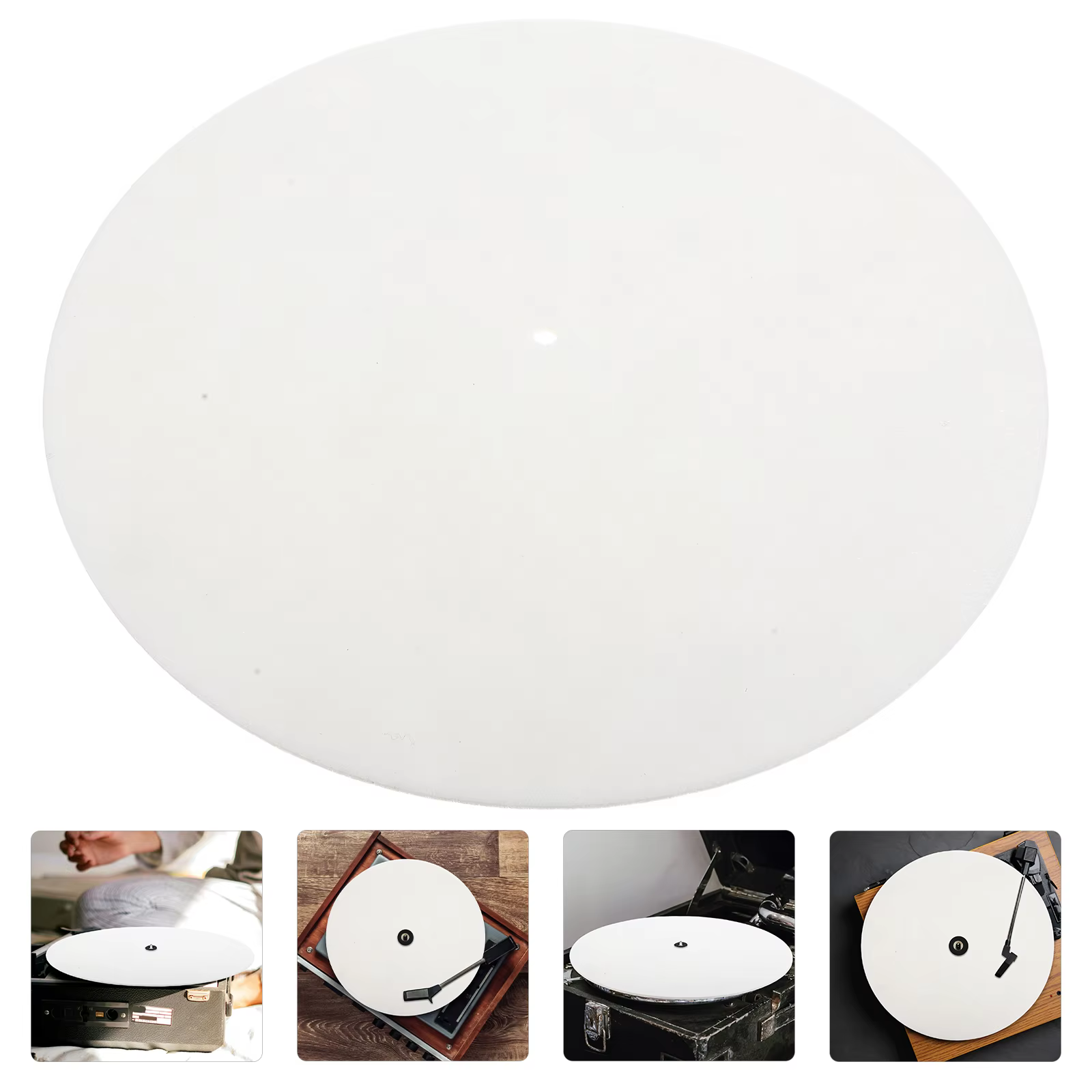 Tapis de disque pour plateau tournant, accessoires en vinyle, plateau antidérapant, tapis en feutre pour phonographe