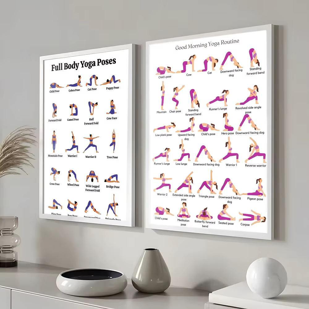 Affiche de pratique du matin de Yoga