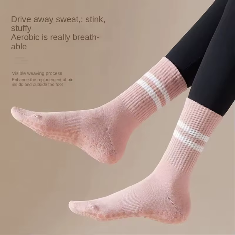 Chaussettes de Pilates antidérapantes pour femmes avec grip