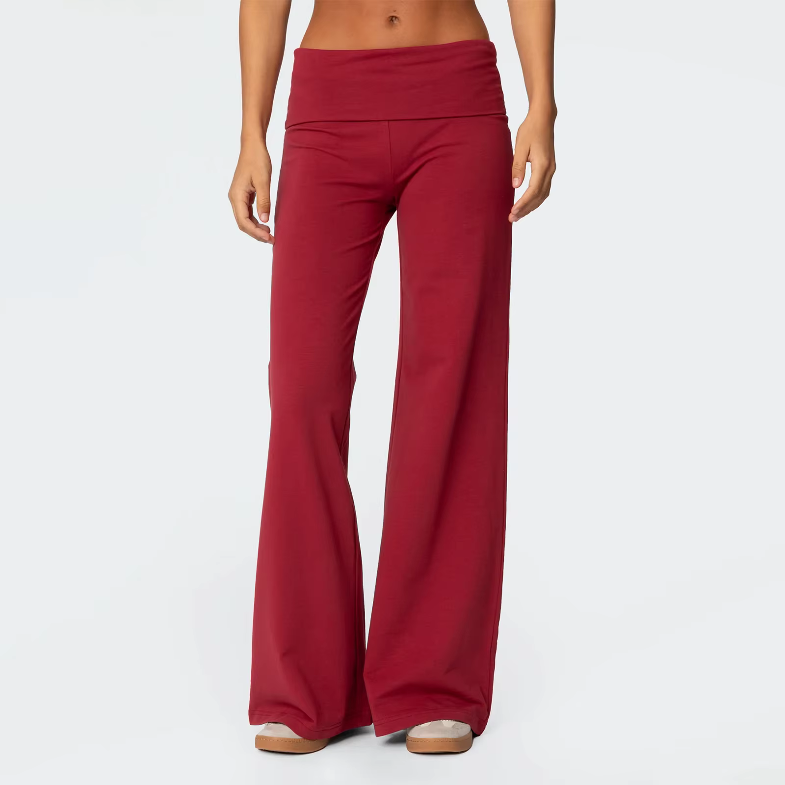 Pantalon de survêtement décontracté à jambes larges pour femmes, pantalon de yoga évasé, vêtements de rentrée scolaire, tenues pour adolescentes