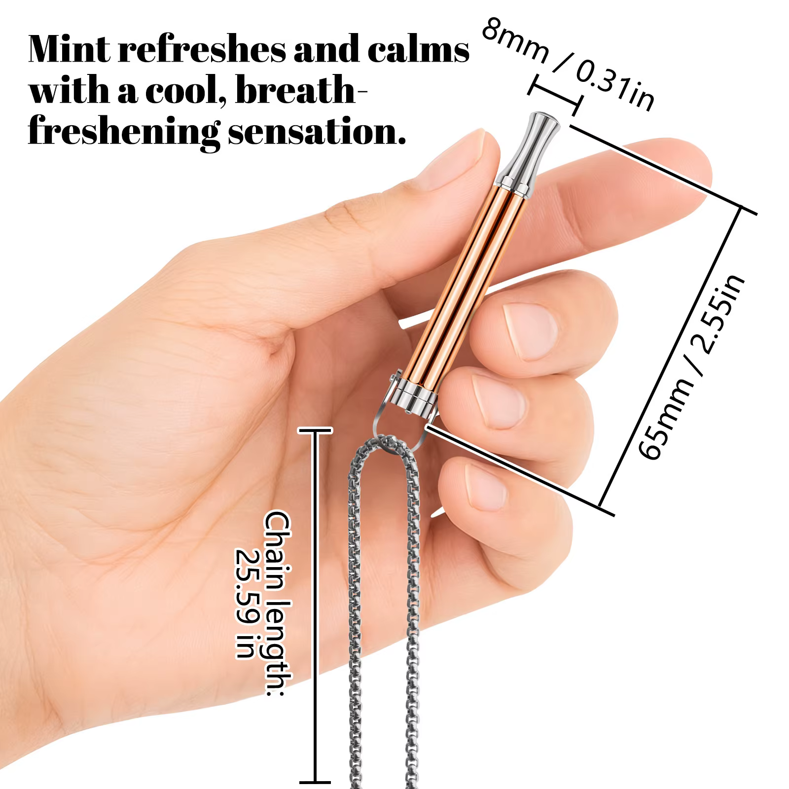 Collier de méditation en acier inoxydable