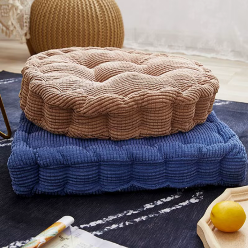 Coussin carré de méditation pour s'asseoir au sol