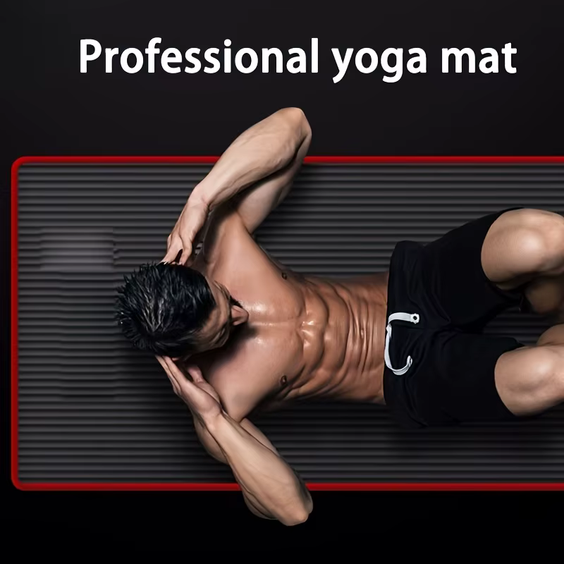 Tapis de Yoga antidérapant sport Fitness NBR confort caoutchouc 15MM d'épaisseur