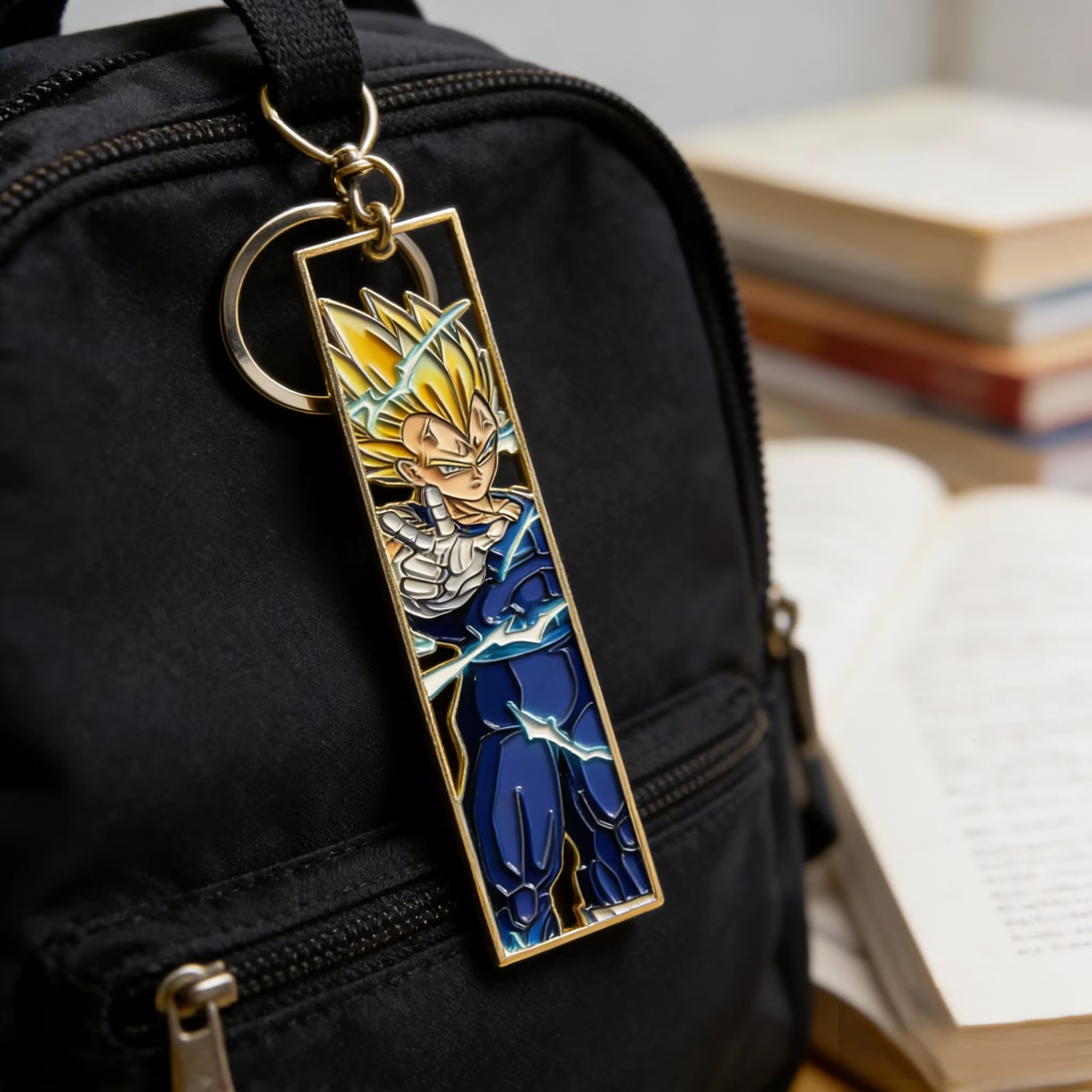 Anime métal évider porte-clés signet mignon Jet Manga mode sac porte-clés bijoux accessoire porte-clés cadeau Anime