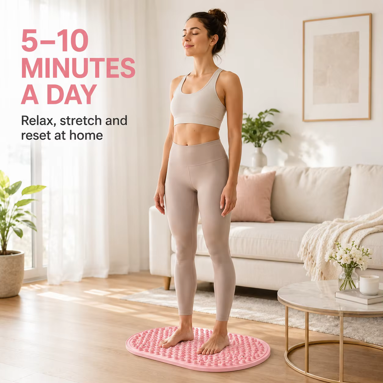Tapis de massage des pieds en silicone 45x75cm