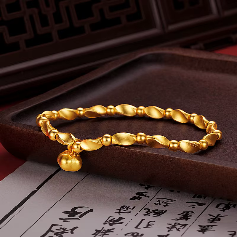 Accessoire Golddiy 9999 - Accessoires de style ancien en forme de kaki - Collier, bracelet et pendentif en perles de style ancien