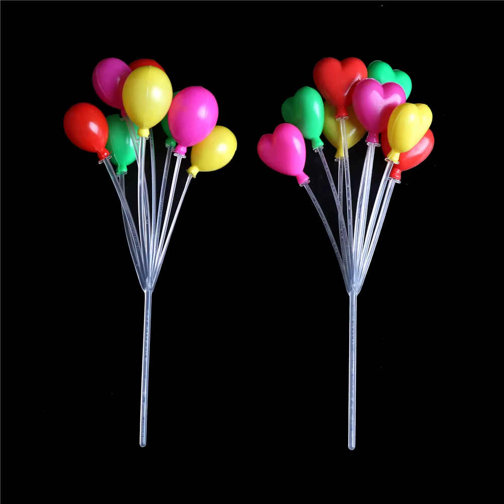 Guirlande de mini-ballons multicolores 1:12 pour maison de poupée, ornement de scène de fête, fourniture de jouets pour aménagement de salon DIY