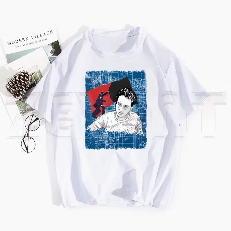 Londres appelant le choc Album Ullzang t-shirts printemps hauts