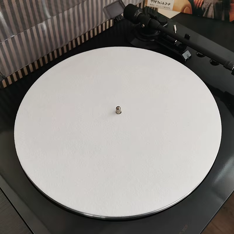 Tapis antidérapant en feutre pour plateau tournant pour LP Vinels-tapis de plateau de qualité Audiophile avec conception antistatique, remplacement pour l'amélioration du bruit du vinyle