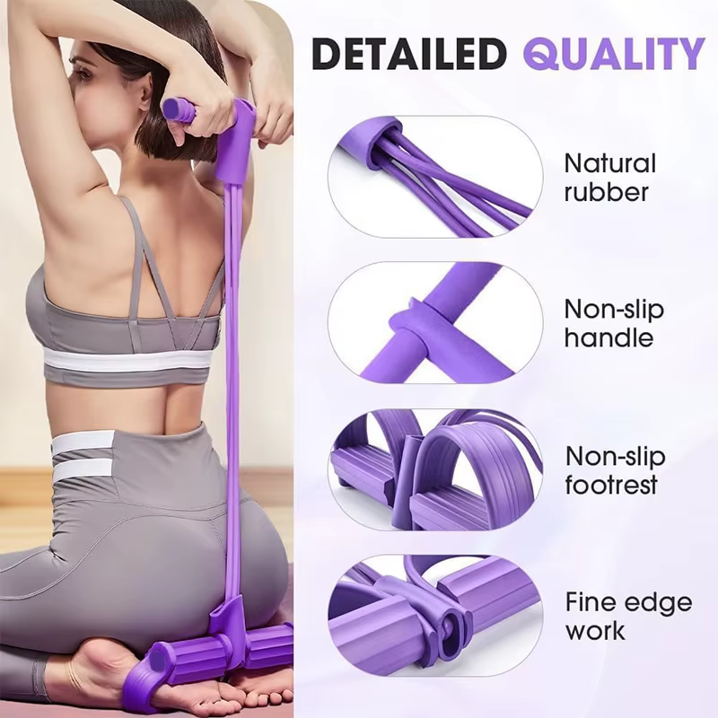 Bande d'exercice de Yoga à 6 tubes